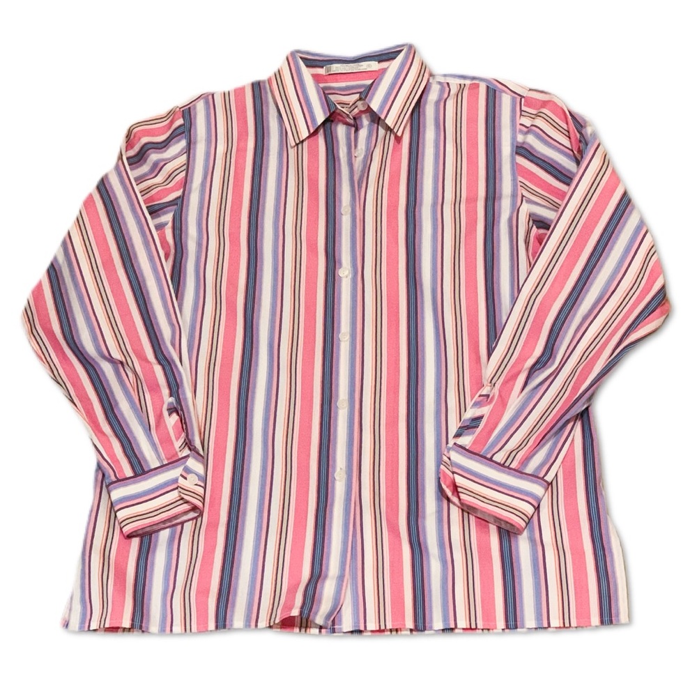 Striped Spring Button Down Size 6 - image 4